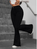 Chic High-Waist Flared Denim Jeans – Stretchy, Effortlessly Stylish for European & American Girls