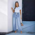 Street Vibe Wide-Leg Jeans – High-Waist Loose Fit