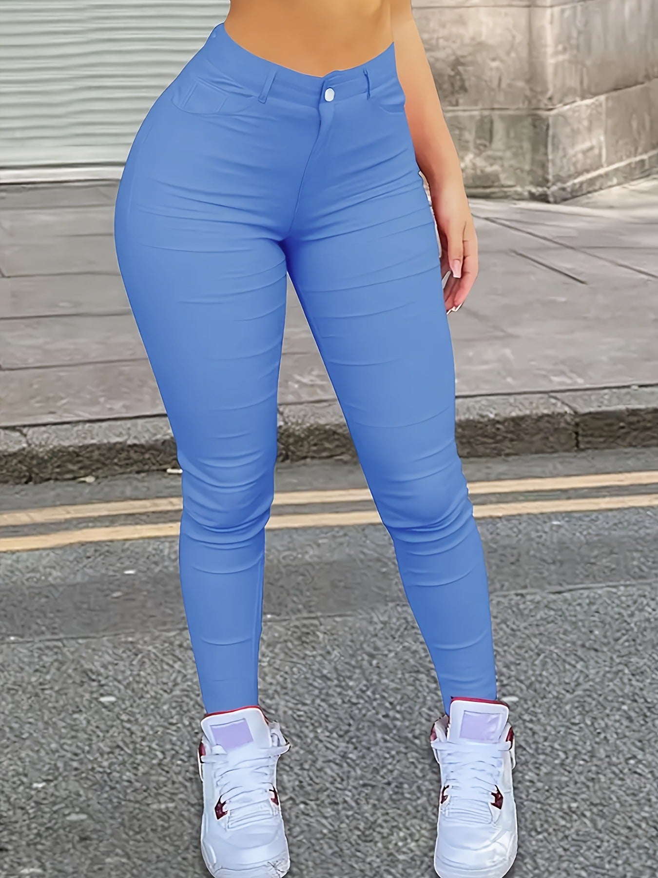 Plus-size Womens Slimming High-waist Pants