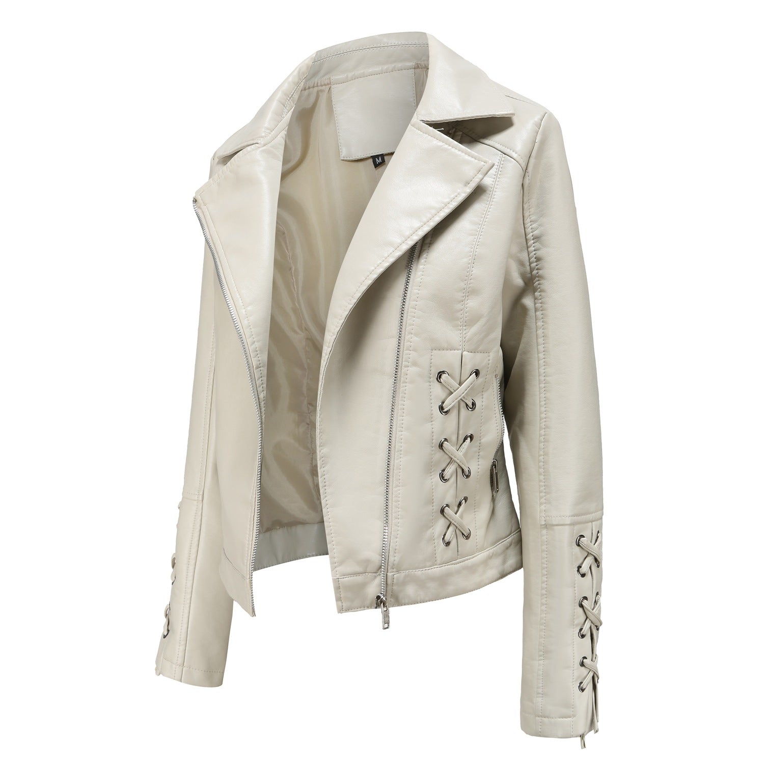European & American Style Women’s Casual Leather Jacket – Chic and Timeless