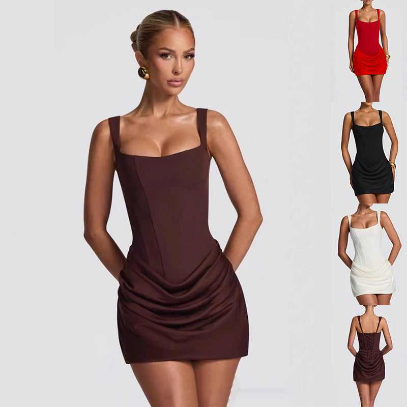 Summer Glow Corset Dress – Sleek Sleeveless Party Style