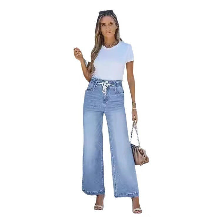 Street Vibe Wide-Leg Jeans – High-Waist Loose Fit