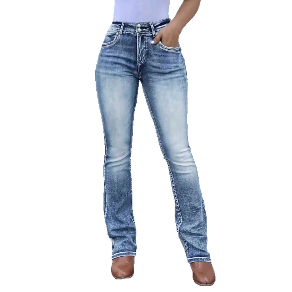 Vintage Edge Denim – Stretch Fit with Embroidery Detail